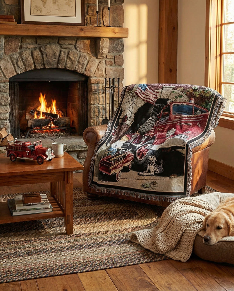 Fleece Haven Collection Area Rug -  Juneau Rectangle Multi  lifestyle 3