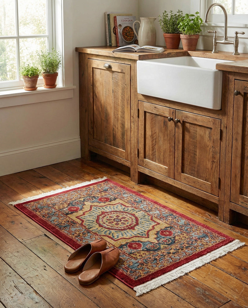 Ottoman Elegance Collection Area Rug -  Cappadocia Rectangle Navy Blue  lifestyle 36