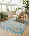 Arcadia Rugs Collection Area Rug -  Atlantis (Blue) Square Blue  lifestyle 70