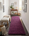Plush Oasis Collection Area Rug - Serenity (Eggplant Purple) Runner Eggplant Purple  lifestyle 42