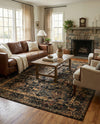 Neptune Elegance Collection Area Rug -  Galatea (Black) Rectangle Black  lifestyle 4