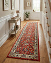 Isfahan Elegance Collection Area Rug - Naghsh-e Jahan (Terracotta) Runner Terracotta  lifestyle 49