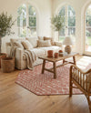 Savannah Pergola Collection Area Rug -  Pergola (Rust Red) Octagon Rust Red  lifestyle 75