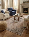 Patio Heritage Collection Area Rug -  Charleston (Beige) Rectangle Beige  lifestyle 3