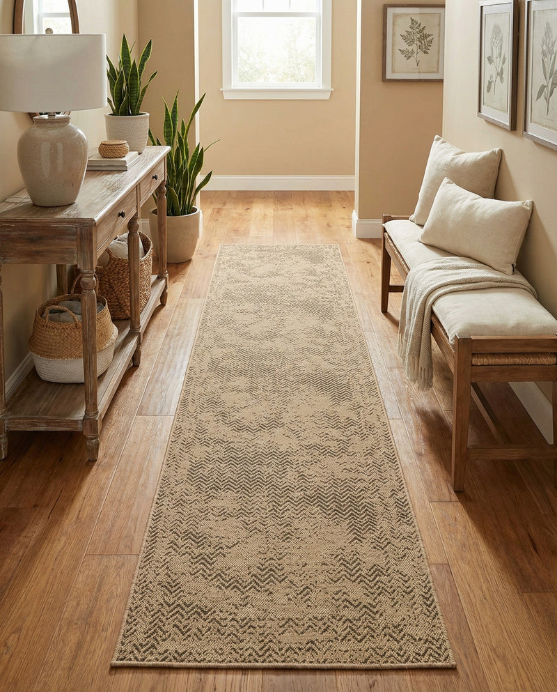 Sahara Sands Collection Area Rug -  Tanis Runner Natural  lifestyle 27