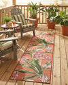 Seaside Blooms Collection Area Rug -  Kyoto Runner Coral  lifestyle 48