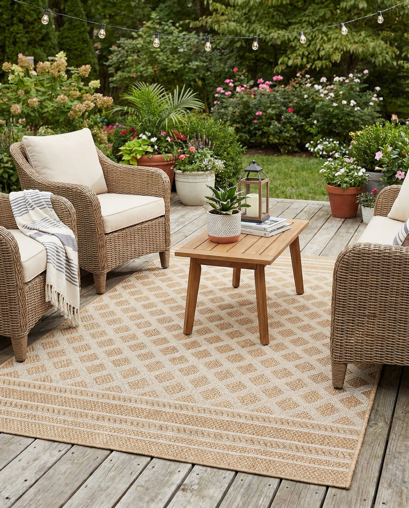 Savannah Pergola Collection Area Rug - Savannah Rectangle Natural  lifestyle 64