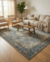 Patio Heritage Collection Area Rug -  Haven Rectangle Blue  lifestyle 25