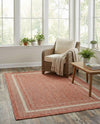 Terrace Fringe Collection Area Rug - Veranda (Rust Red) Rectangle Rust Red  lifestyle 3