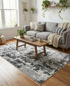 Cathedral Elegance Collection Area Rug -  Basilica Rectangle Black  lifestyle 59