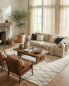 Sahara Berber Wool Collection Area Rug - Marrakesh Rectangle Pure Ivory  lifestyle 11