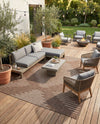 Urban Terrace Collection Area Rug -  Chelsea (Brown) Rectangle Brown  lifestyle 6