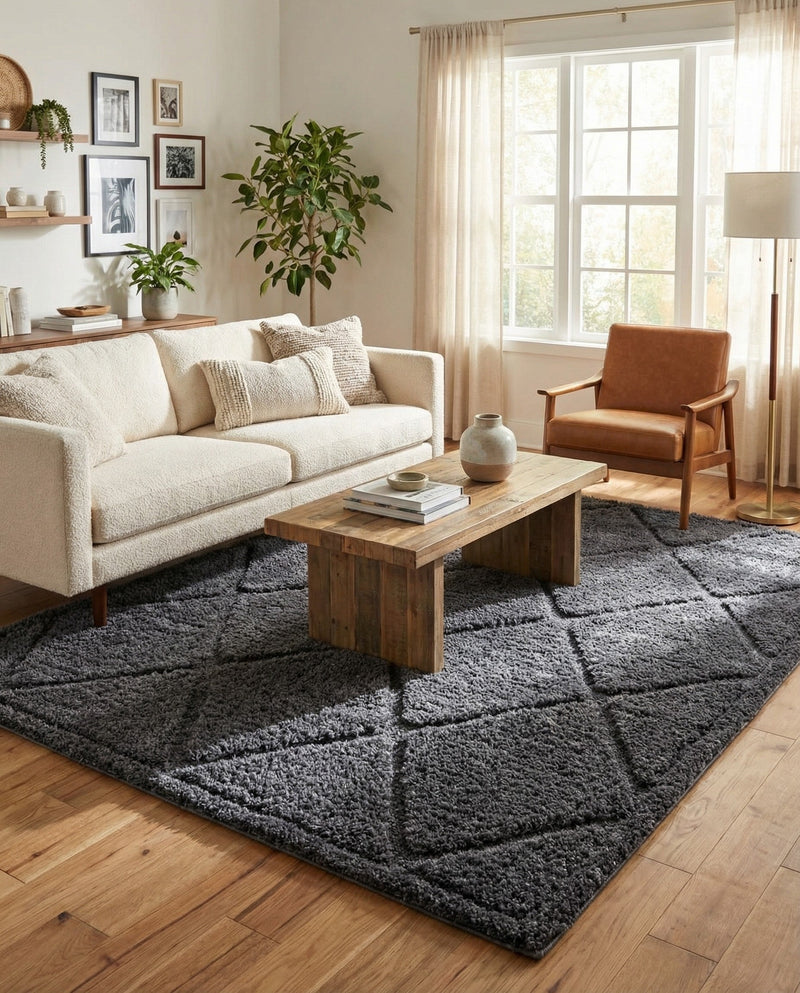 Trellis Haven Collection Area Rug - Havenwood Rectangle Dark Gray  lifestyle 20