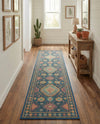 Coastal Terrace Collection Area Rug -  Dunes Runner Navy Blue  lifestyle 64