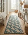 Seaside Haven Rugs Collection Area Rug -  Pelican Runner Stone Blue  lifestyle 45