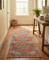 Heritage Elegance Collection Area Rug -  Windsor (Rust Red) Runner Rust Red  lifestyle 67