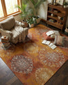 Urban Terrace Collection Area Rug -  Veranda Rectangle Rust Red  lifestyle 3