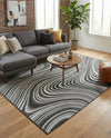 Urban Terrace Collection Area Rug - Soho Rectangle Charcoal  lifestyle 72
