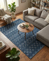 Garden Lattice Charm Collection Area Rug -  Pergola (Navy Blue) Rectangle Navy Blue  lifestyle 9