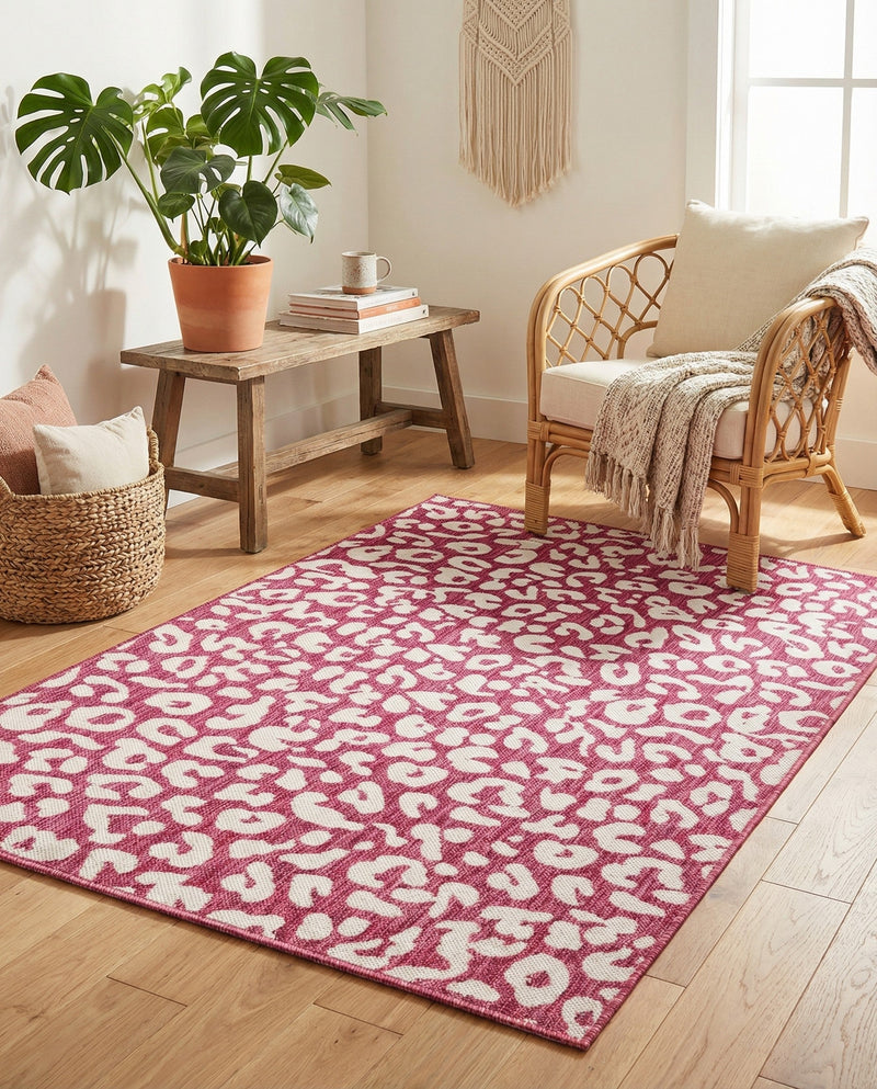 Savannah Escape Collection Area Rug -  Amazon (Magenta) Rectangle Magenta  lifestyle 7