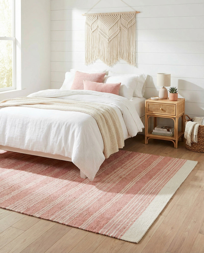 Marina Collection Area Rug - Marina Rectangle Blush Pink  lifestyle 19
