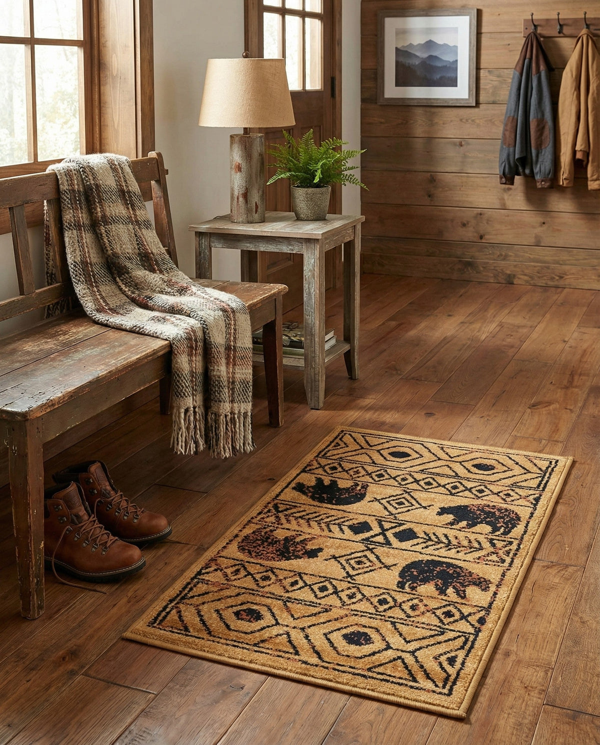 Frontier Trails Collection Area Rug -  Sedona Rectangle Cedar  lifestyle 15