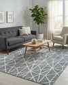 Garden Maze Retreat Collection Area Rug -  Arborlane Rectangle Gray  lifestyle 37