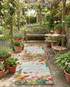 Seaside Blooms Collection Area Rug -  Amalfi Runner Multi  lifestyle 42