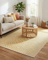 Urban Oasis Rugs Collection Area Rug -  Terrace (Yellow Ivory) Rectangle Yellow Ivory  lifestyle 20