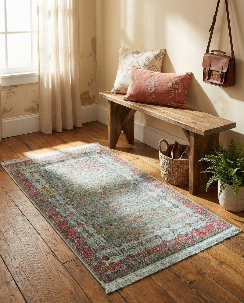Caribbean Breeze Collection Area Rug -  Juniper Rectangle Blue  lifestyle 8