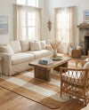 Serenity Braided Jute Collection Area Rug - Luna Rectangle Natural and Ivory  lifestyle 4