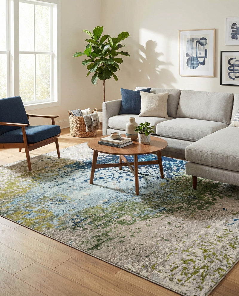 Marrakesh Elegance Collection Area Rug -  Boujad Rectangle Blue  lifestyle 21