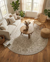 Urban Oasis Rugs Collection Area Rug -  Penthouse (Gray) Round Gray  lifestyle 21