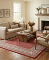 Soho Elegance Collection Area Rug -  Mercer (Red) Rectangle Red  lifestyle 12