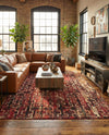 Neptune Elegance Collection Area Rug -  Proteus Rectangle Burgundy  lifestyle 21