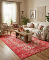 Georgetown Rugs Collection Area Rug - Dupont (Pink) Rectangle Pink  lifestyle 16