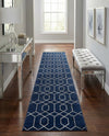 Hollywood Luxe Collection Area Rug - Sunset (Navy Blue Silver) Runner Navy Blue Silver  lifestyle 57
