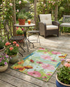 Seaside Blooms Collection Area Rug -  Amalfi Rectangle Multi  lifestyle 8