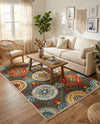 Outdoor Marrakesh Collection Area Rug -  Asilah Rectangle Gray  lifestyle 10