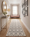 Hollywood Luxe Collection Area Rug -  Beverly (White Silver) Runner White Silver  lifestyle 65