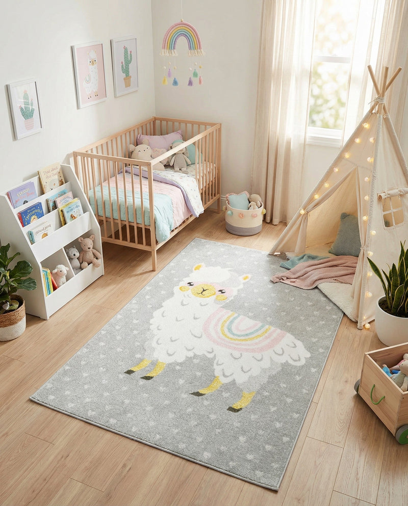 Wonder Tykes Collection Area Rug -  Marvel Rectangle Gray  lifestyle 24
