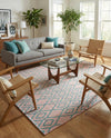 Urban Oasis Rugs Collection Area Rug -  Boulevard (Pink and Aqua) Rectangle Pink and Aqua  lifestyle 10
