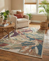 Coastal Terrace Collection Area Rug -  Wavecrest Rectangle Multi  lifestyle 20