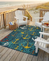 Seaside Haven Rugs Collection Area Rug -  Lighthouse Rectangle Navy Blue  lifestyle 4