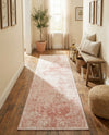 Cambridge Classics Collection Area Rug -  Magdalene (Pink) Runner Pink  lifestyle 74