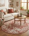 Urban Oasis Rugs Collection Area Rug -  Penthouse (Rust Red) Oval Rust Red  lifestyle 18
