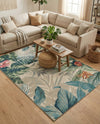 Seaside Blooms Collection Area Rug -  Paradise Rectangle Multi  lifestyle 26