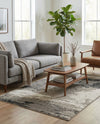 Copenhagen Edge Collection Area Rug - Nyhavn Rectangle Black  lifestyle 32