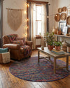 Caribbean Cove Collection Area Rug -  Mayreau Round Multi  lifestyle 22