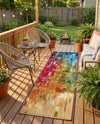 Urban Terrace Collection Area Rug -  Lawn Runner Multi  lifestyle 74